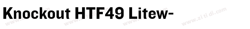 Knockout HTF49 Litew字体转换
